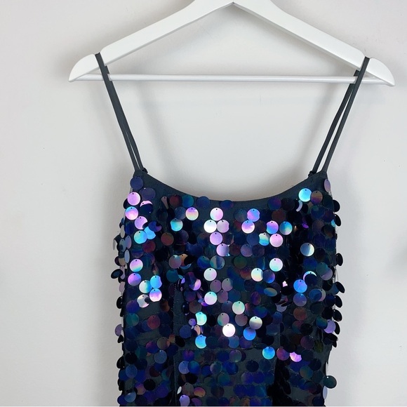 NWT Elliatt Deborah iridescent paillette embellishments Maxi Dress Size Small - Picture 11 of 14